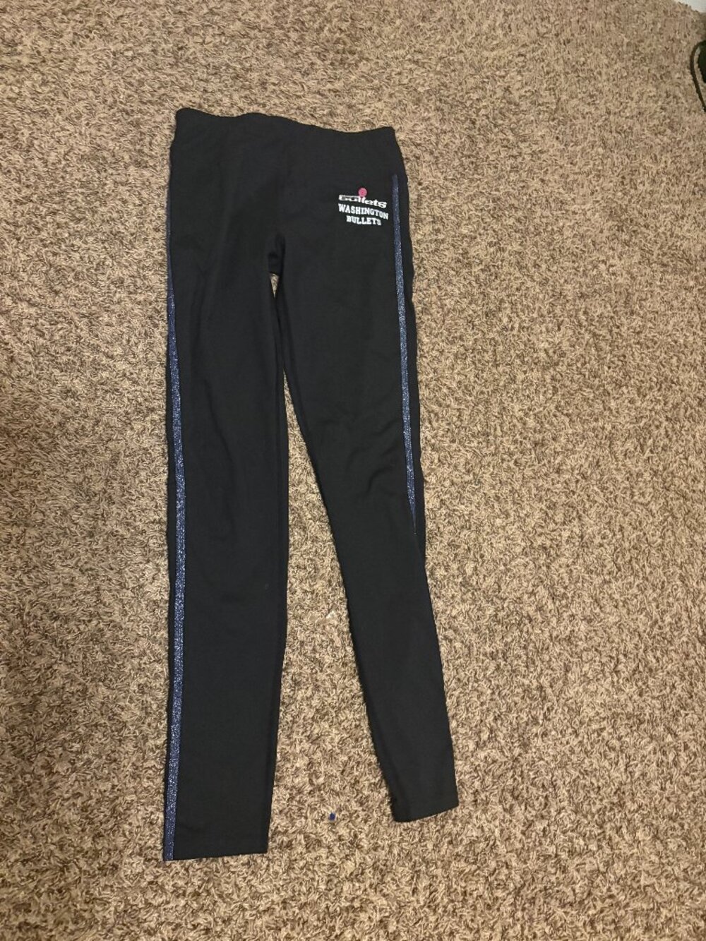 Washington Bullets Leggings Women's Medium Black G-III 4 Her Pull On Elastic